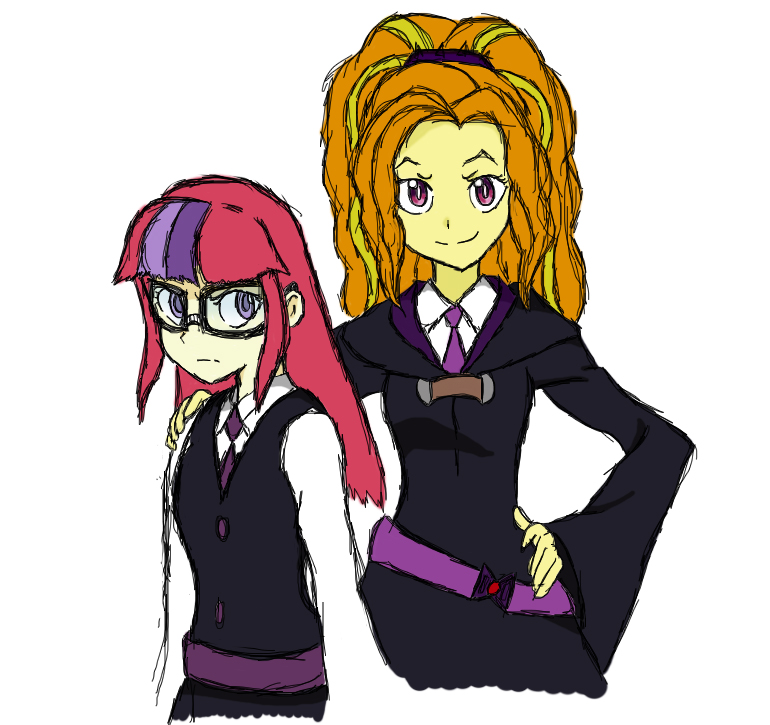 Canterlot Academia - MoonDancer and Adagio