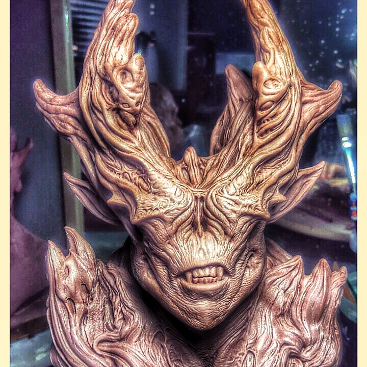 Finished demon sculpt