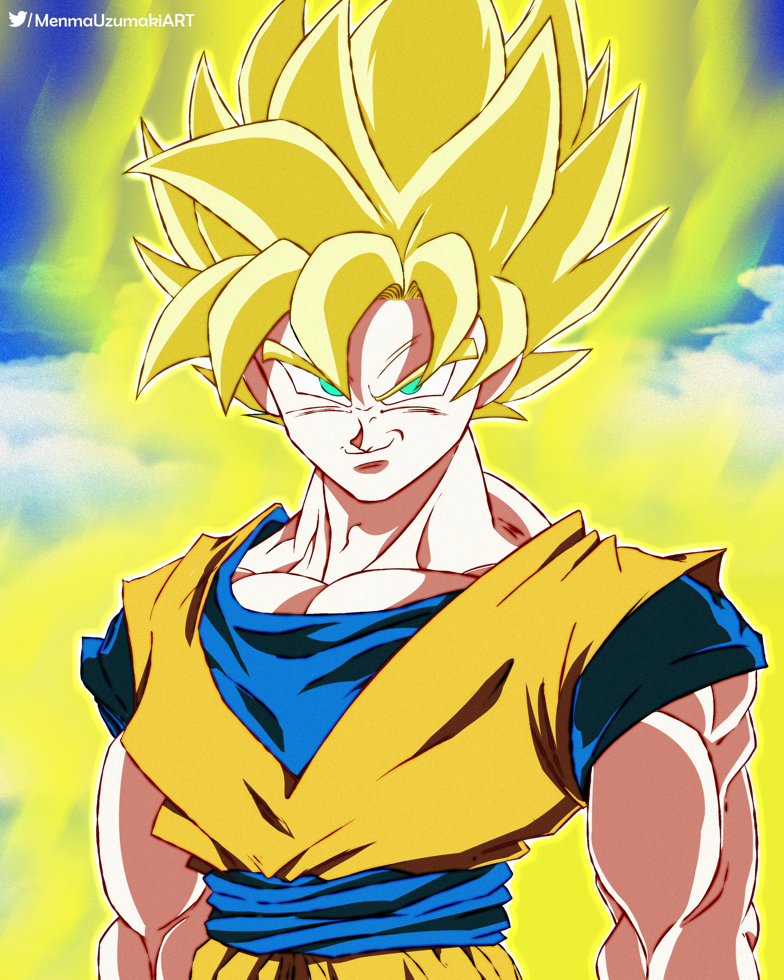 Goku Super Saiyan 1 by Menma-Uzumaki-Ortiz on DeviantArt, goku sayajin 1 