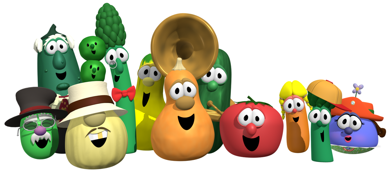 VeggieTales Theme Song Group (Late 90s) Render by liamandnico on DeviantArt