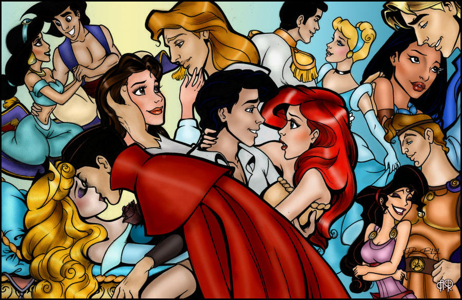 Disney Duo Deviantart Disney Couples by R-Becca by tokyochanel on DeviantArt