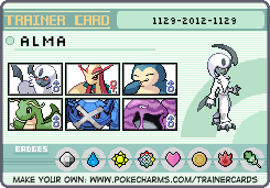 Alma's Trainer Card