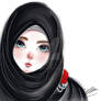 Black Hijab Beauty