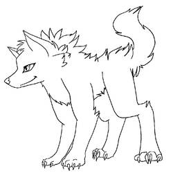 Free wolf lineart by DarkTailz