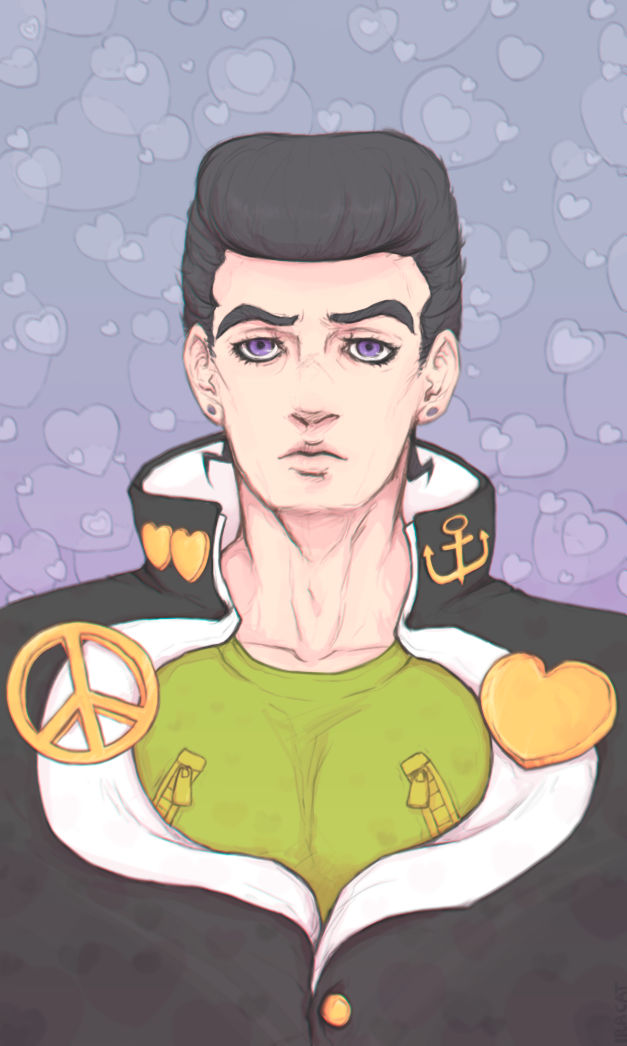 Josuke Higashikata (manga colors) by iracat on DeviantArt