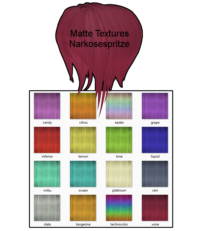 Matte Hair Textures + Download