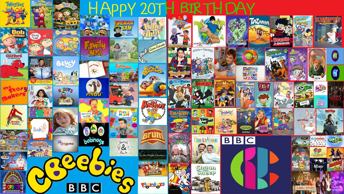 Happy 20th Birthday to both CBeebies and CBBC by Zackzillawarthogma on ...