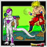 DBZ FREEZA V.S GOKU  IN NAMEK