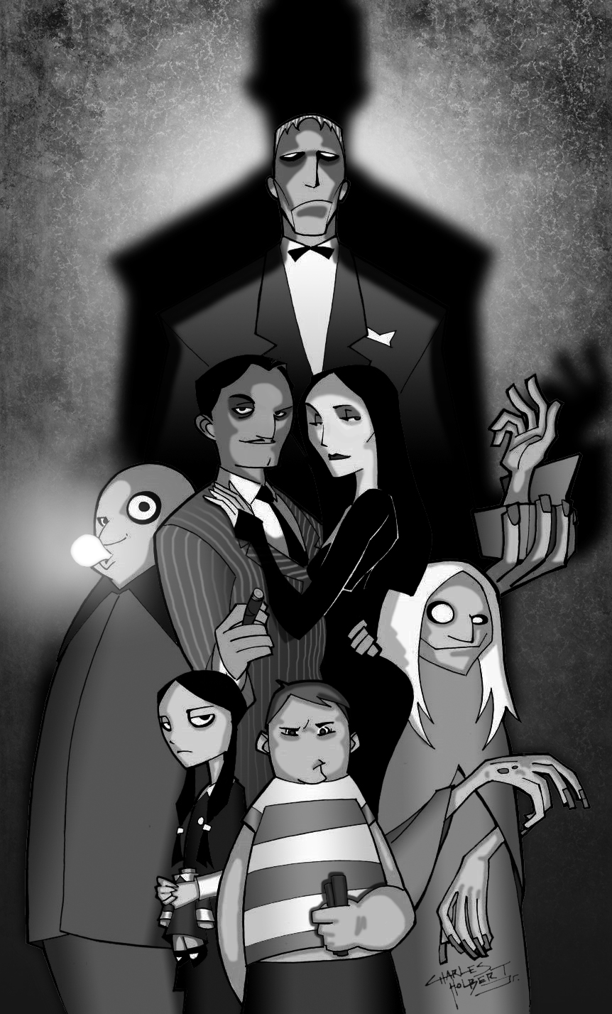 The Addams Family B and W