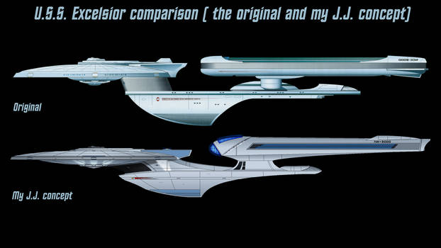 USS Excelsior comparison