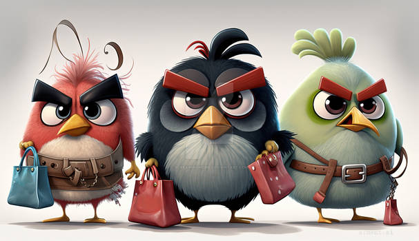 Angry Birds go Shopping