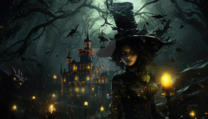 The Witch in the Dark Forest by Wesley-Souza.deviantart.com on