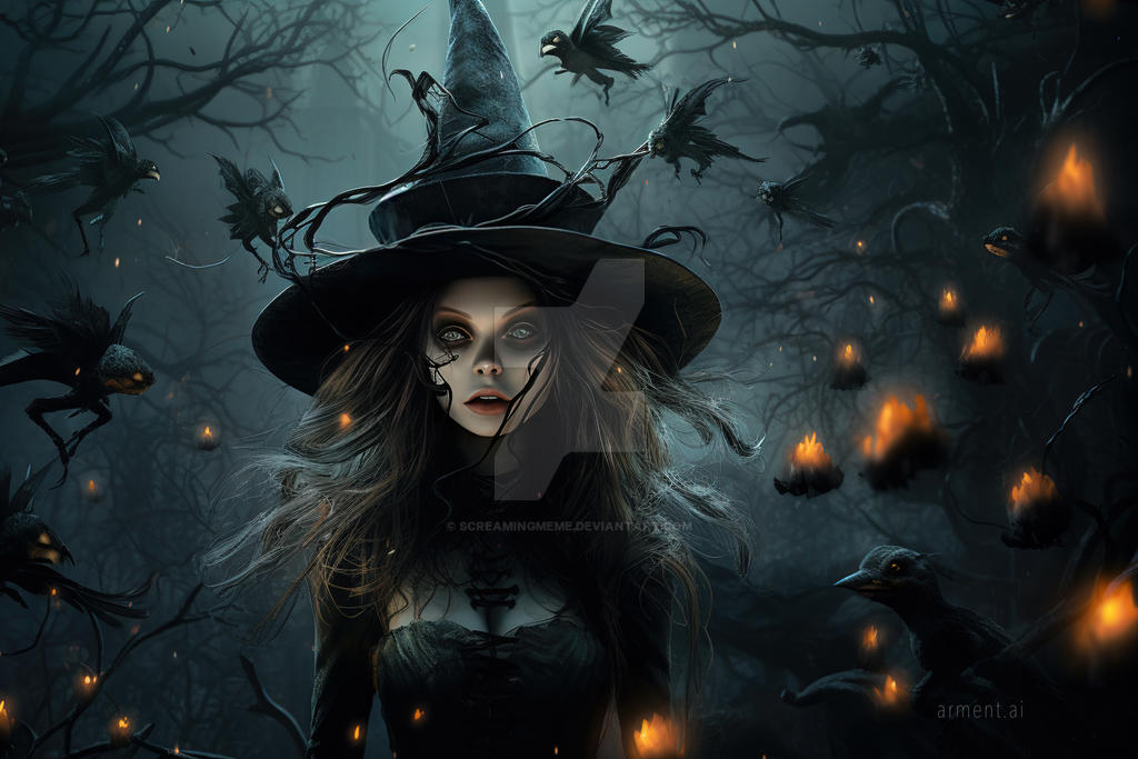 The Witch in the Dark Forest by Wesley-Souza.deviantart.com on