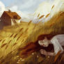 Woman Sleeps In Tall Grass