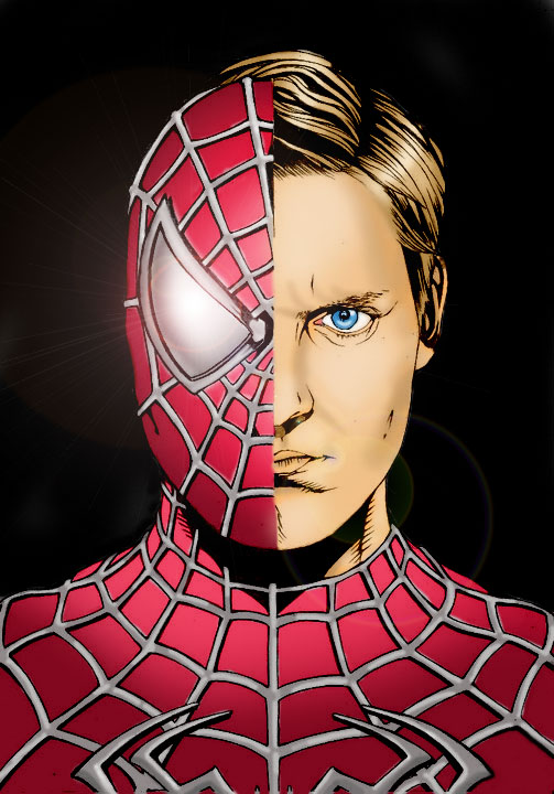 Spider Man Half Face By Wachiturro On Deviantart Spider Man Half Face By Wachiturro On Deviantart
