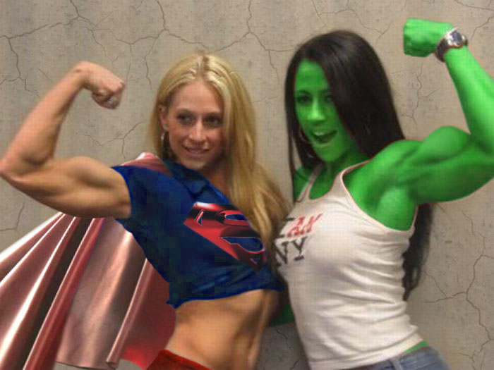 supergirl and she hulk