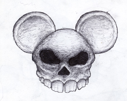 mickey mouse's skull