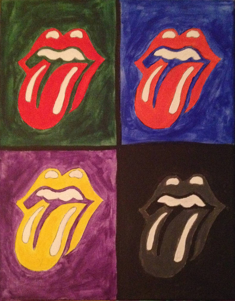 Rolling Stones pop art by exceedforlife on DeviantArt