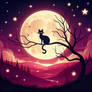 Cat, tree, stars (Daily Challenge)