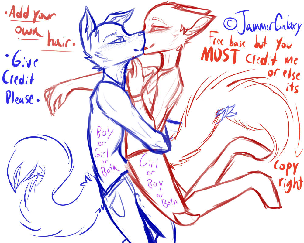 images Furry Drawing Base Couple free furry kissing base by jammergalaxy