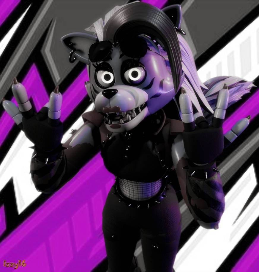 F Naf Roxy R36 (FNaF:SB/Blender 4.1) Punk Roxy by F-T77 on DeviantArt