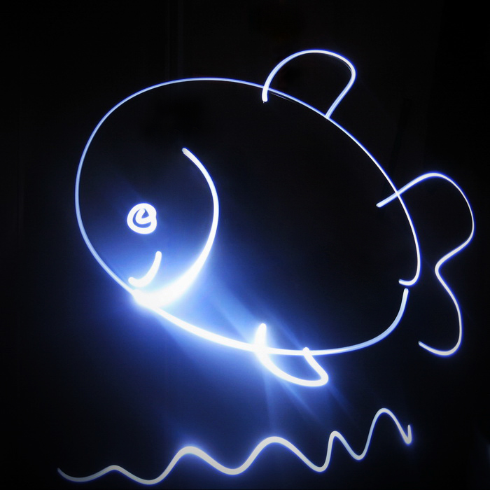 Light happy fish