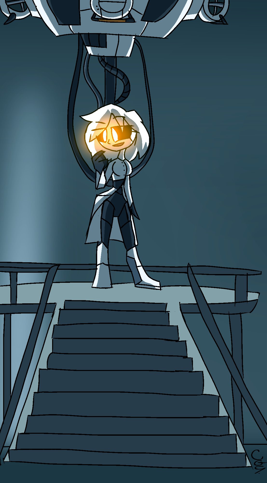 Glados Android Humanoid GLaDOS human by TheCadester on DeviantArt