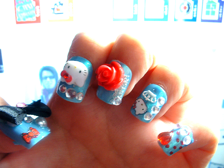 hello kitty nails by decomposing-lotus on DeviantArt hello kitty nails by decomposing-lotus on DeviantArt