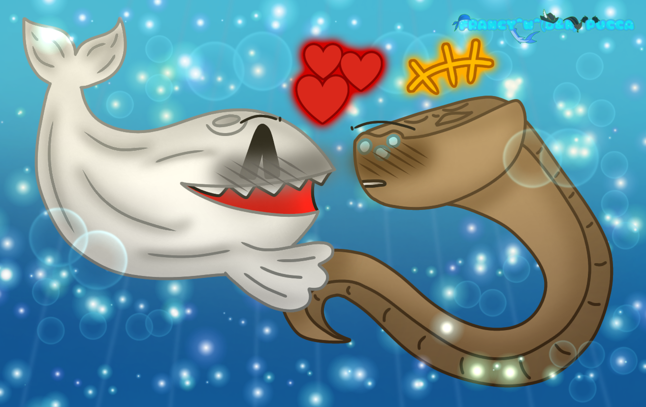 Bloop Deviantart Holding Fins/Tails//Bloop x Maja by Francesca261108 on DeviantArt