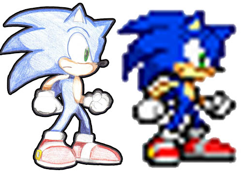 Classic Sonic Advance Pose by FinnAkira on deviantART