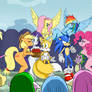Sonic in Ponyville -Colored-