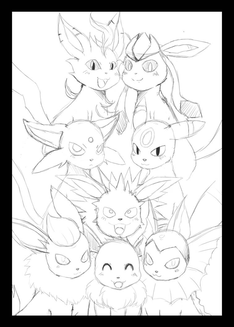 10 Fun Pokémon Eeveelutions Coloring Pages for Fans
