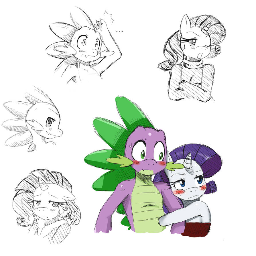 MLP: Spike and Rarity by ss2sonic on DeviantArt
