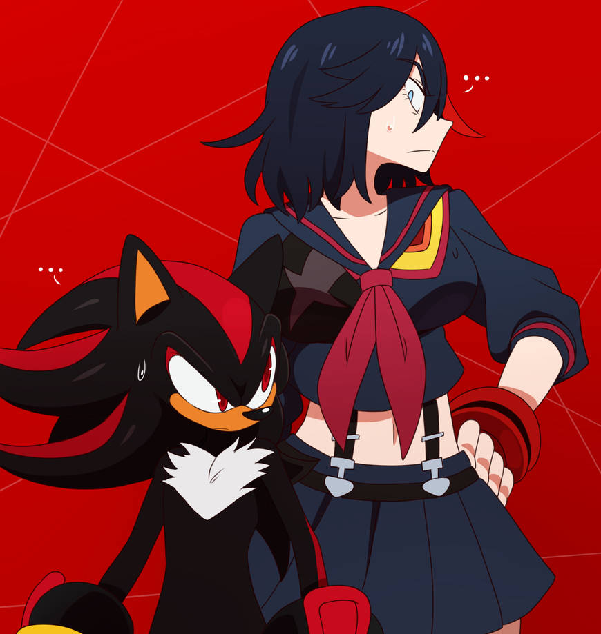 Shadow and Ryuko by ss2sonic on DeviantArt
