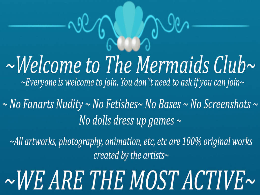 Mermaid club banner