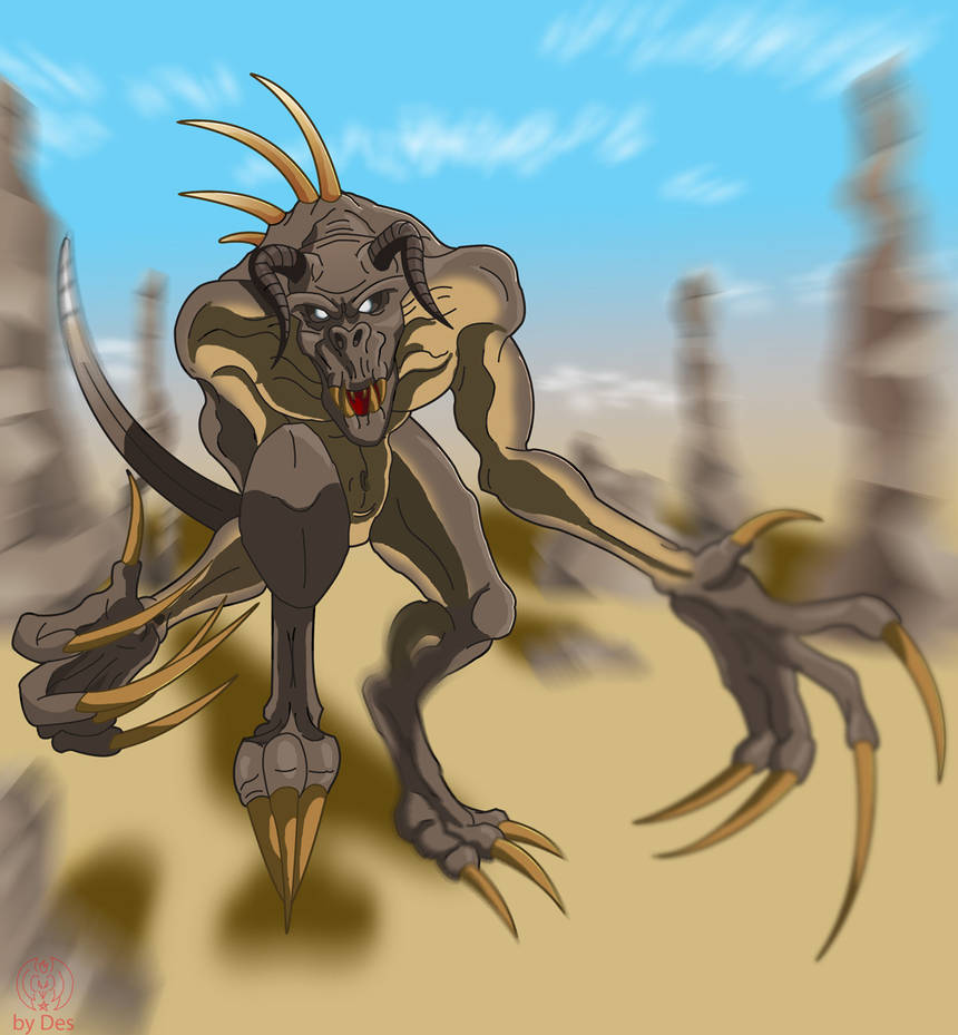 Deathclaw Inflation Deviantart Deathclaw Charge by DestroyahDes on DeviantArt