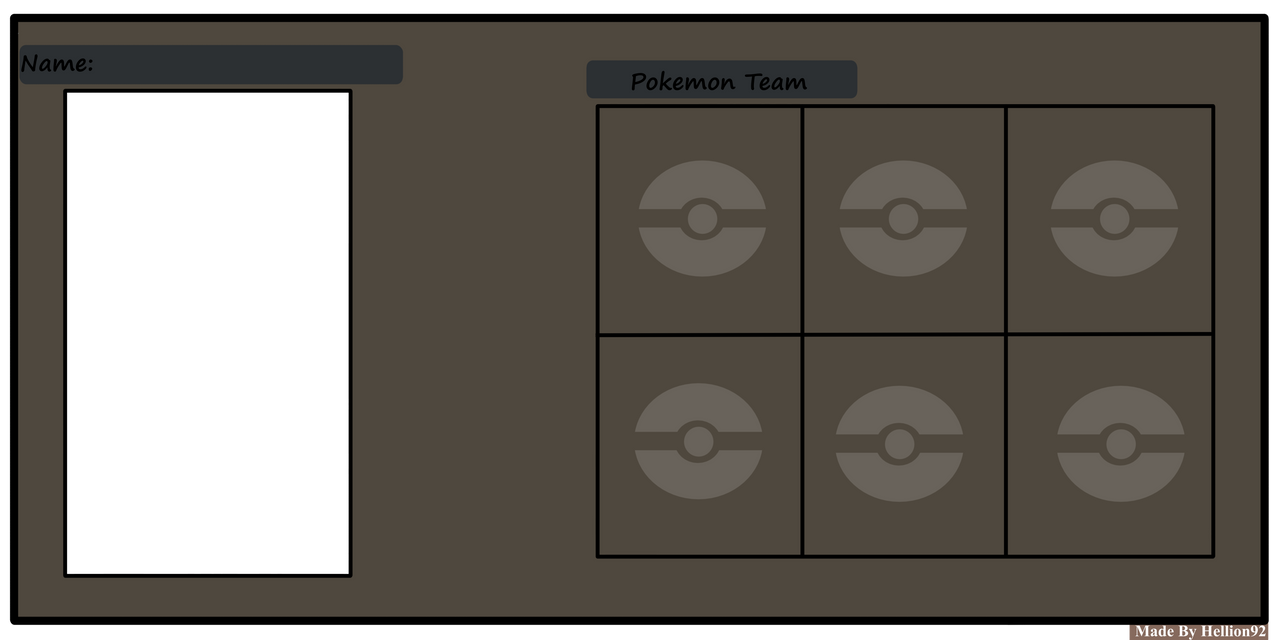 Pokemon Team Template by Hellion92 on DeviantArt Pokemon Team Template by Hellion92 on DeviantArt