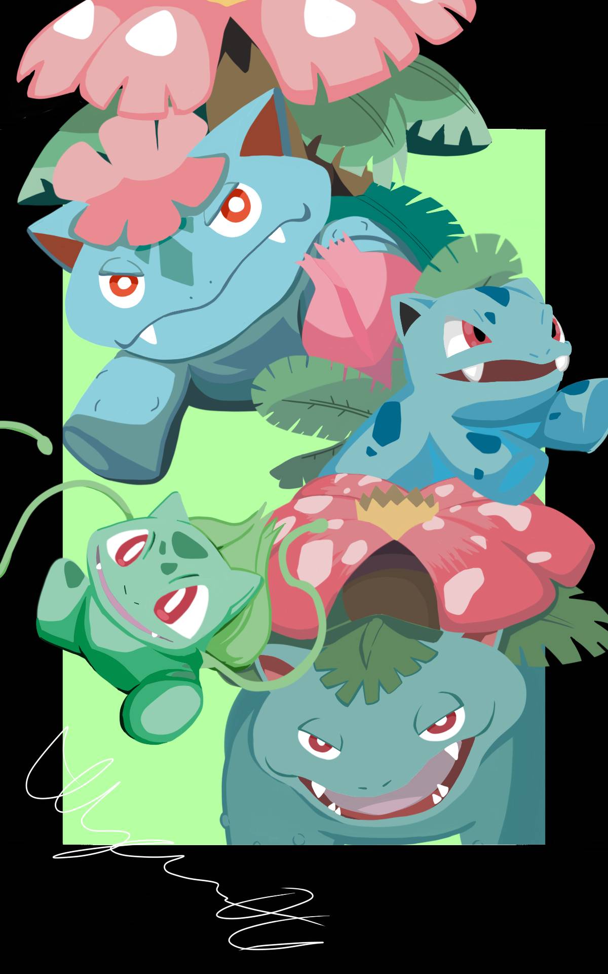 Chibi Bulbasaur Evolution Line