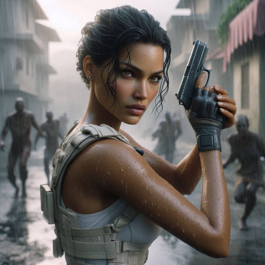 Sheva Alomar - Resident Evil 5 (AI Art) by EdwinOfScotland on DeviantArt