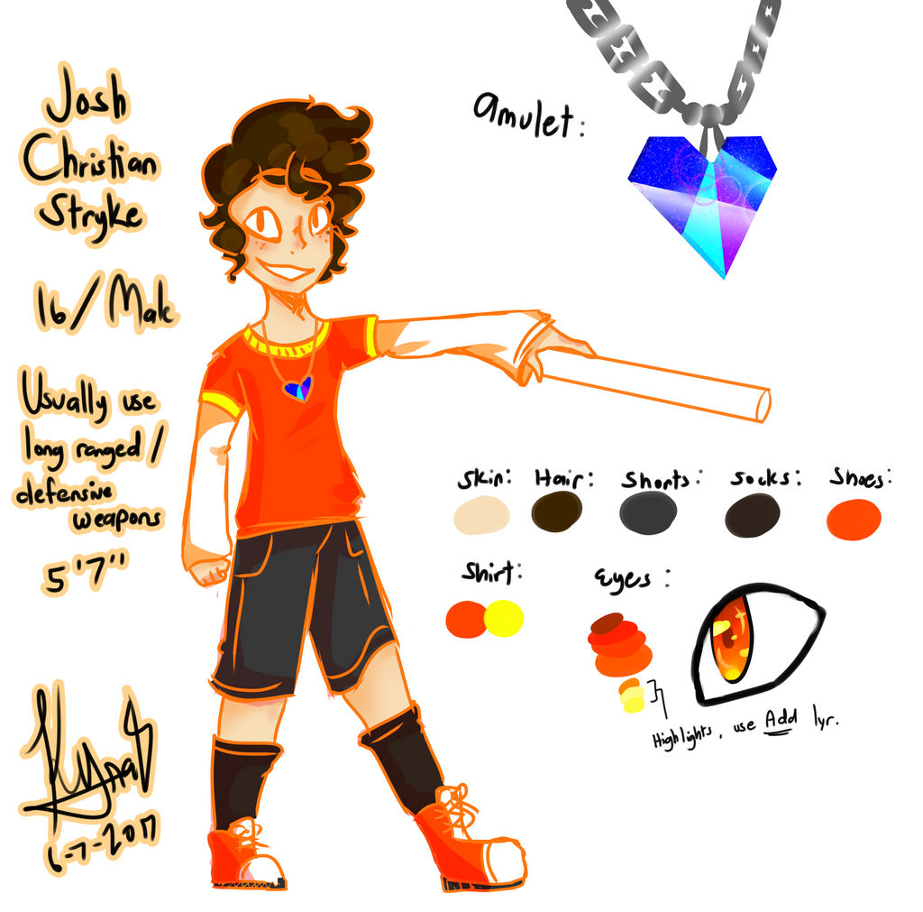 Official Josh Ref by EndyTheMCNerd on DeviantArt
