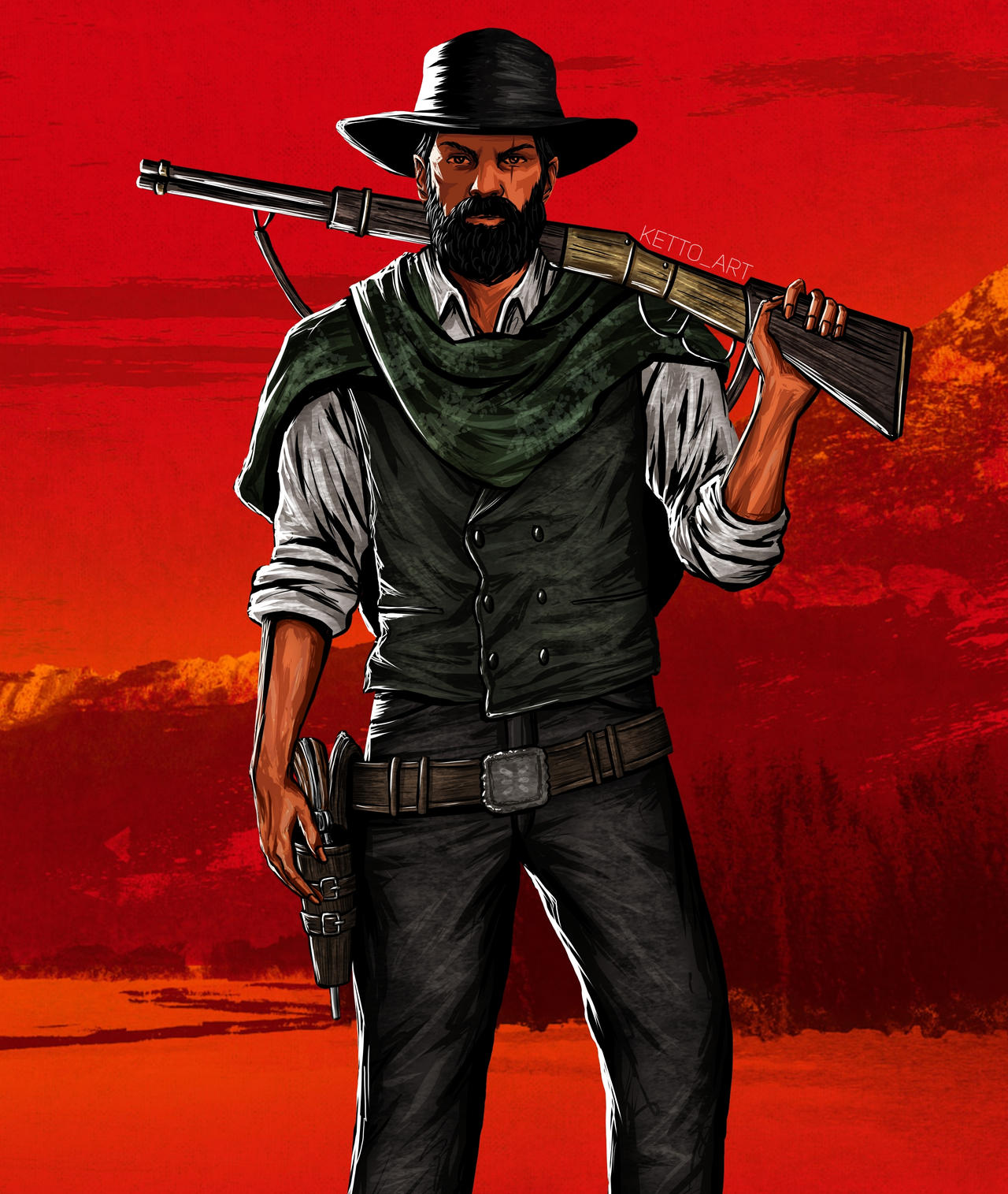 Red Dead Redemption Character Commission by ketto-art on DeviantArt