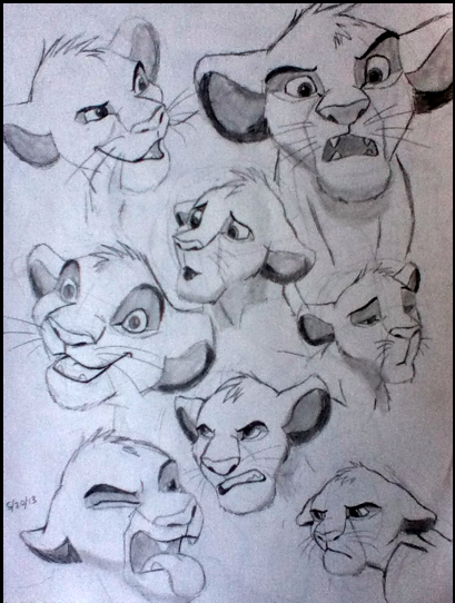 simba emotions 3 by sheldon8991 on DeviantArt