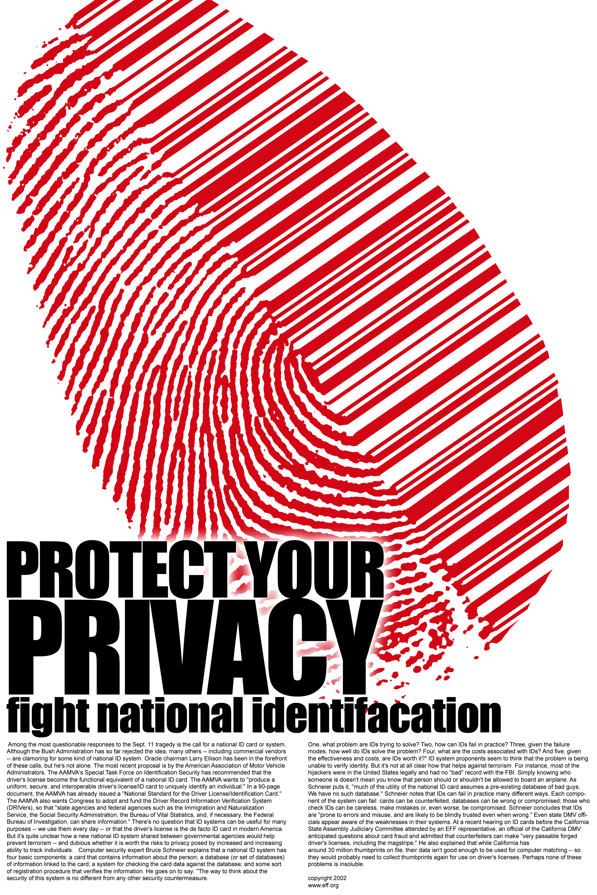 Protect your identity poster