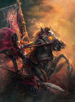 Horse warrior by Montjart