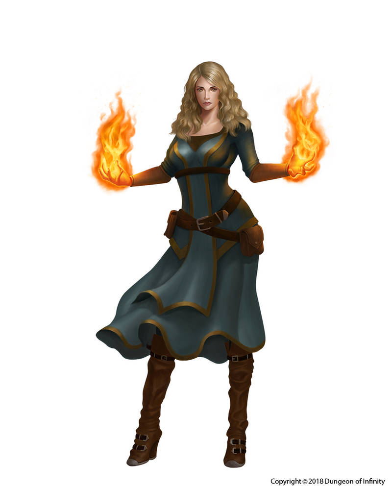 Fire wizard by Montjart on DeviantArt