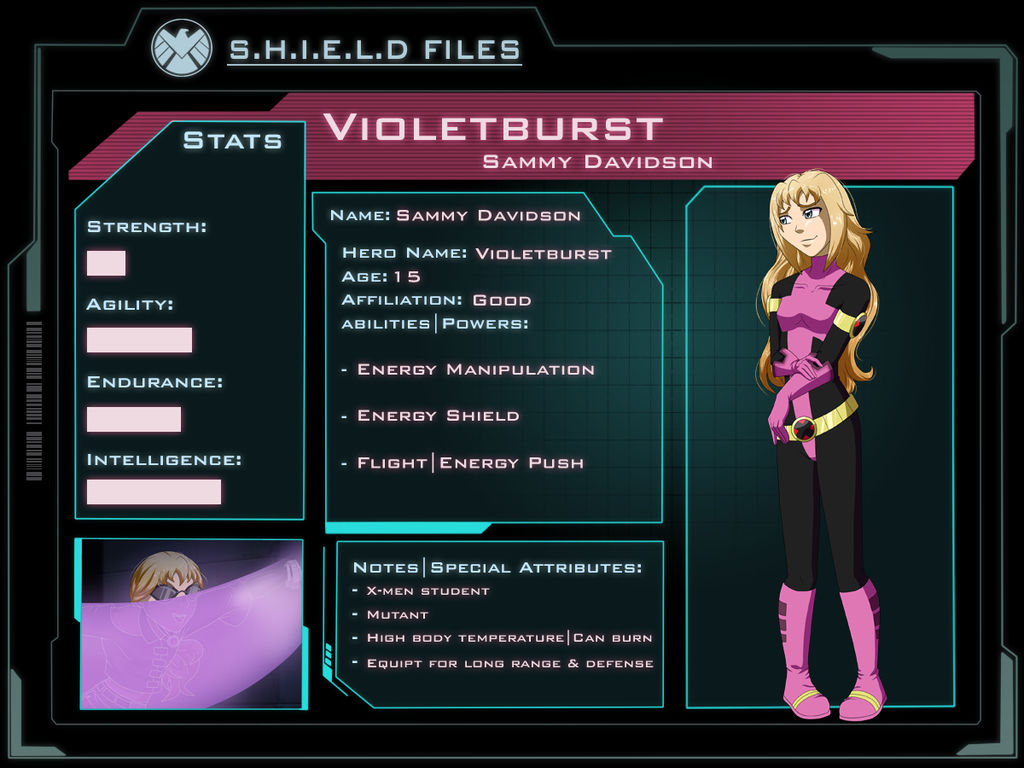 Deviantart Shield File SHIELD Files: Violetburst by AmayahimeDoodles on DeviantArt
