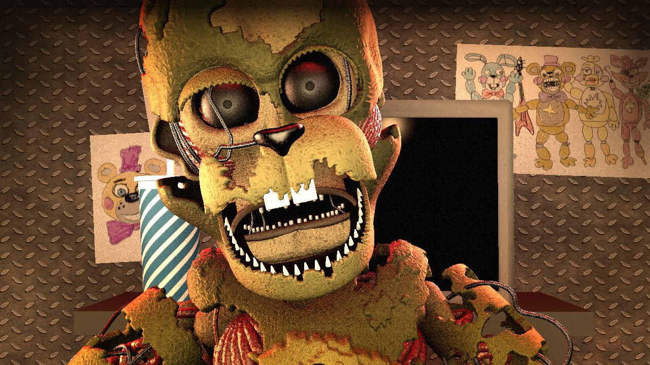 Ucn fnaf) nightmare fredbear jumpscare my version by xXMrTrapXx on  DeviantArt