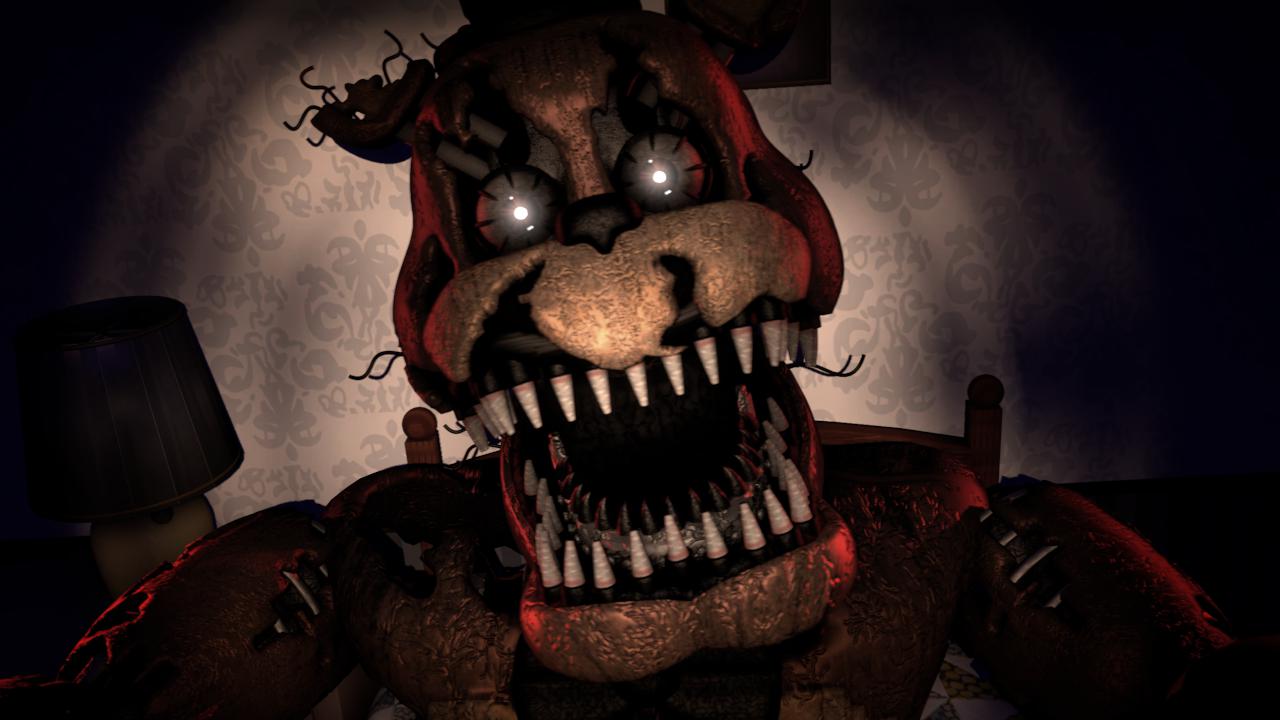 Nightmare purple freddy jumpscare?! (FNAF 4) 