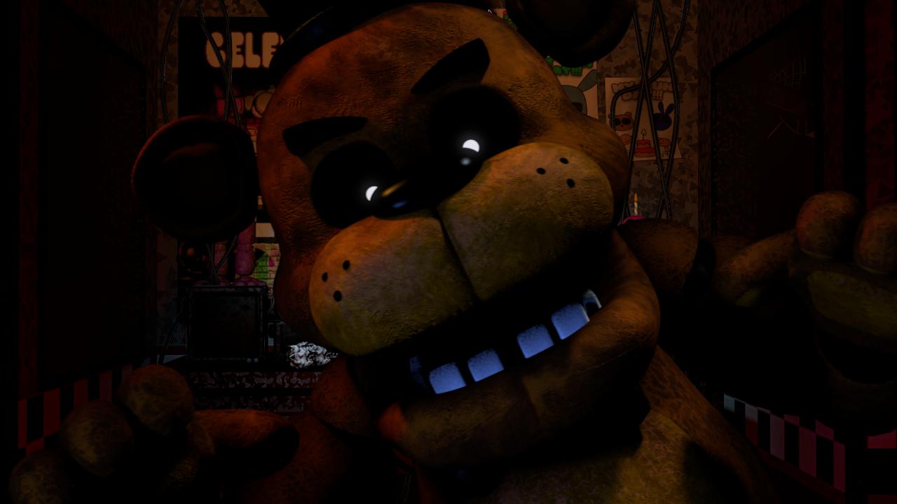 Freddy Fazbear jumpscare fnaf 1 