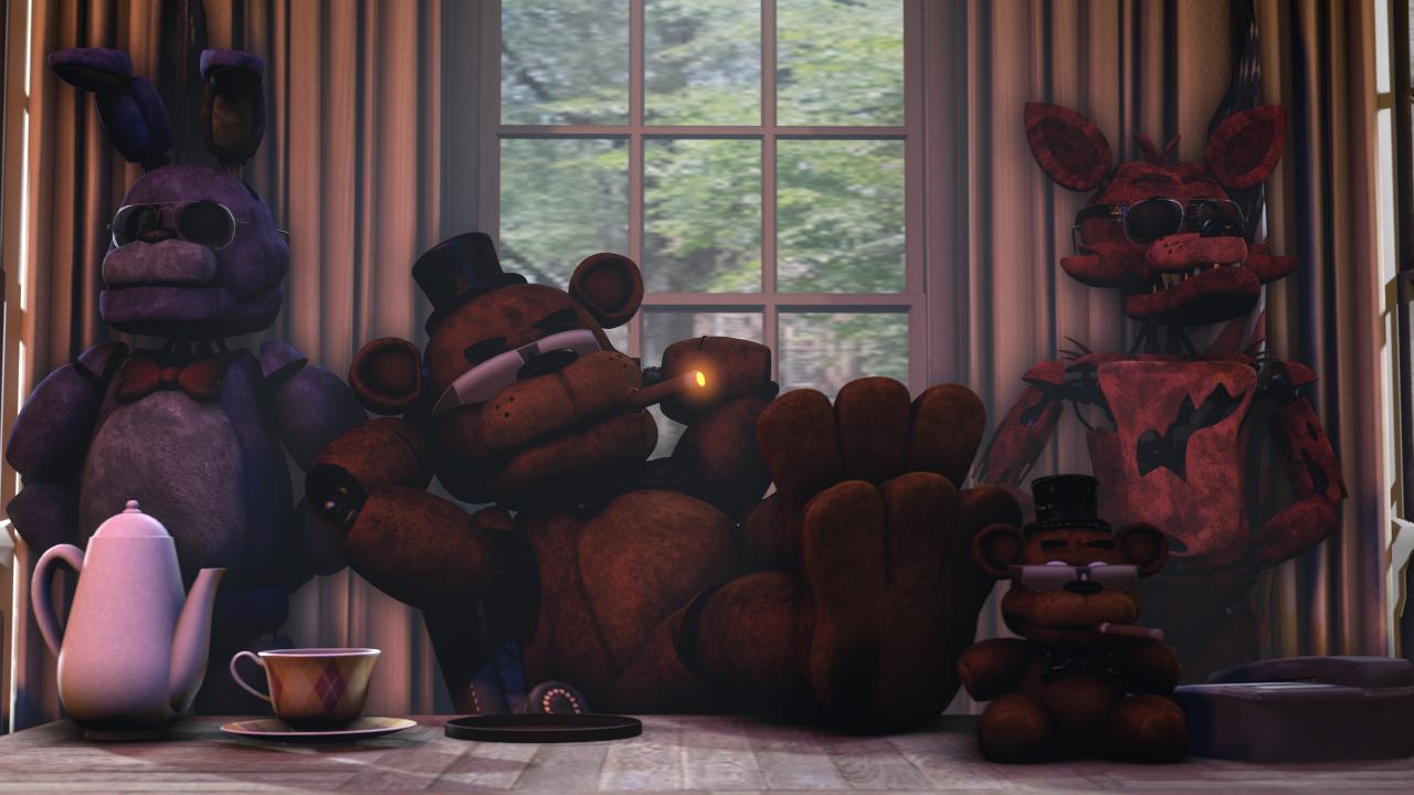 FNAF 1 Freddy and mike ComaART - Illustrations ART street